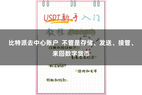比特派去中心账户 不管是存储、发送、接管、来回数字货币