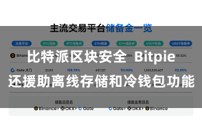 比特派区块安全 Bitpie还援助离线存储和冷钱包功能