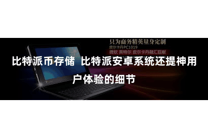 比特派币存储  比特派安卓系统还提神用户体验的细节