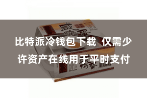 比特派冷钱包下载  仅需少许资产在线用于平时支付